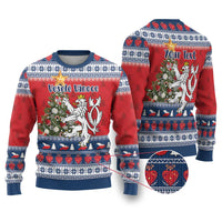 Czech Republic Christmas Personalized Ugly Christmas Sweater Vesele Vanoce - Wonder Print Shop