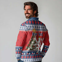 Czech Republic Christmas Personalized Long Sleeve Polo Shirt Vesele Vanoce - Wonder Print Shop
