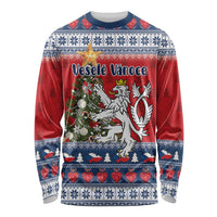 Czech Republic Christmas Personalized Long Sleeve Shirt Vesele Vanoce - Wonder Print Shop