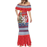Czech Republic Christmas Personalized Mermaid Dress Vesele Vanoce - Wonder Print Shop