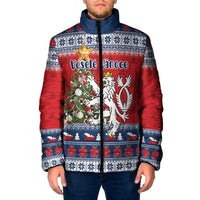 Czech Republic Christmas Personalized Padded Jacket Vesele Vanoce - Wonder Print Shop