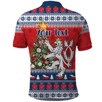 Czech Republic Christmas Personalized Polo Shirt Vesele Vanoce - Wonder Print Shop
