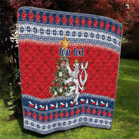 Czech Republic Christmas Personalized Quilt Vesele Vanoce - Wonder Print Shop