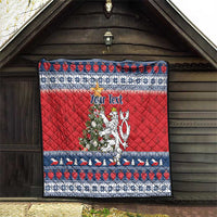 Czech Republic Christmas Personalized Quilt Vesele Vanoce - Wonder Print Shop