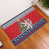 Czech Republic Christmas Personalized Rubber Doormat Vesele Vanoce - Wonder Print Shop