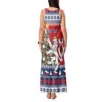Czech Republic Christmas Personalized Tank Maxi Dress Vesele Vanoce - Wonder Print Shop