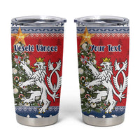 Czech Republic Christmas Personalized Tumbler Cup Vesele Vanoce - Wonder Print Shop