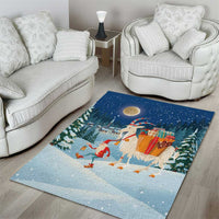 Sweden christmas Area Rug Scandinavian Tomte and Yule Goat Christmas - Wonder Print Shop