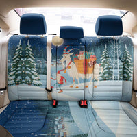 Sweden christmas Back Car Seat Cover Scandinavian Tomte and Yule Goat Christmas - Wonder Print Shop