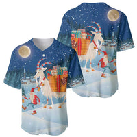 Sweden christmas Baseball Jersey Scandinavian Tomte and Yule Goat Christmas - Wonder Print Shop