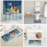 Sweden christmas Bathroom Set Scandinavian Tomte and Yule Goat Christmas - Wonder Print Shop