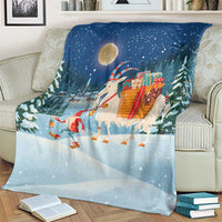 Sweden christmas Blanket Scandinavian Tomte and Yule Goat Christmas - Wonder Print Shop