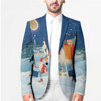 Sweden christmas Blazer Scandinavian Tomte and Yule Goat Christmas - Wonder Print Shop