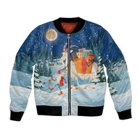 Sweden christmas Bomber Jacket Scandinavian Tomte and Yule Goat Christmas - Wonder Print Shop
