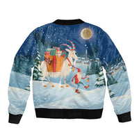 Sweden christmas Bomber Jacket Scandinavian Tomte and Yule Goat Christmas - Wonder Print Shop