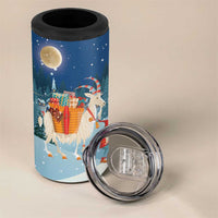 Sweden christmas 4 in 1 Can Cooler Tumbler Scandinavian Tomte and Yule Goat Christmas - Wonder Print Shop