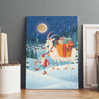 Sweden christmas Canvas Wall Art Scandinavian Tomte and Yule Goat Christmas - Wonder Print Shop