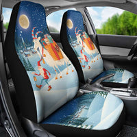 Sweden christmas Car Seat Cover Scandinavian Tomte and Yule Goat Christmas - Wonder Print Shop