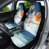 Sweden christmas Car Seat Cover Scandinavian Tomte and Yule Goat Christmas - Wonder Print Shop