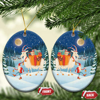 Sweden christmas Ceramic Ornament Scandinavian Tomte and Yule Goat Christmas - Wonder Print Shop