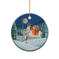 Sweden christmas Ceramic Ornament Scandinavian Tomte and Yule Goat Christmas - Wonder Print Shop