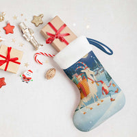 Sweden Christmas Stocking Scandinavian Tomte and Yule Goat Christmas - Wonder Print Shop