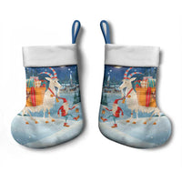 Sweden Christmas Stocking Scandinavian Tomte and Yule Goat Christmas - Wonder Print Shop