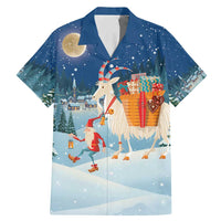 Sweden christmas Family Matching Mermaid Dress and Hawaiian Shirt Scandinavian Tomte and Yule Goat Christmas - Wonder Print Shop