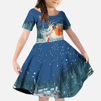 Sweden christmas Family Matching Off Shoulder Maxi Dress and Hawaiian Shirt Scandinavian Tomte and Yule Goat Christmas - Wonder Print Shop