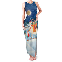 Sweden christmas Family Matching Tank Maxi Dress and Hawaiian Shirt Scandinavian Tomte and Yule Goat Christmas - Wonder Print Shop