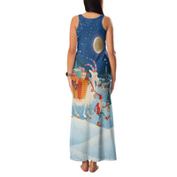 Sweden christmas Family Matching Tank Maxi Dress and Hawaiian Shirt Scandinavian Tomte and Yule Goat Christmas - Wonder Print Shop