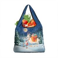 Sweden christmas Grocery Bag Scandinavian Tomte and Yule Goat Christmas - Wonder Print Shop