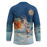 Sweden christmas Hockey Jersey Scandinavian Tomte and Yule Goat Christmas - Wonder Print Shop