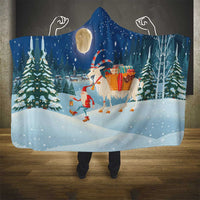 Sweden christmas Hooded Blanket Scandinavian Tomte and Yule Goat Christmas - Wonder Print Shop