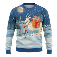 Sweden christmas Ugly Christmas Sweater Scandinavian Tomte and Yule Goat Christmas - Wonder Print Shop