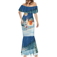 Sweden christmas Mermaid Dress Scandinavian Tomte and Yule Goat Christmas - Wonder Print Shop