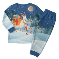 Sweden Christmas Pajama Set Scandinavian Tomte and Yule Goat Christmas - Wonder Print Shop