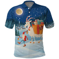 Sweden christmas Polo Shirt Scandinavian Tomte and Yule Goat Christmas - Wonder Print Shop