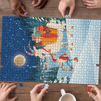 Sweden christmas Puzzle Scandinavian Tomte and Yule Goat Christmas - Wonder Print Shop