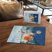 Sweden christmas Puzzle Scandinavian Tomte and Yule Goat Christmas - Wonder Print Shop