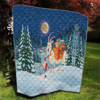 Sweden christmas Quilt Scandinavian Tomte and Yule Goat Christmas - Wonder Print Shop