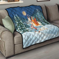 Sweden christmas Quilt Scandinavian Tomte and Yule Goat Christmas - Wonder Print Shop