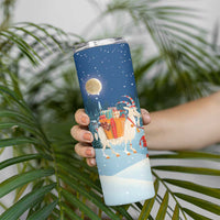 Sweden christmas Skinny Tumbler Scandinavian Tomte and Yule Goat Christmas - Wonder Print Shop