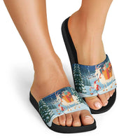 Sweden christmas Slide Sandals Scandinavian Tomte and Yule Goat Christmas - Wonder Print Shop