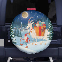 Sweden christmas Spare Tire Cover Scandinavian Tomte and Yule Goat Christmas - Wonder Print Shop