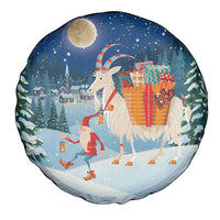 Sweden christmas Spare Tire Cover Scandinavian Tomte and Yule Goat Christmas - Wonder Print Shop