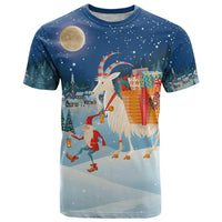 Sweden christmas T Shirt Scandinavian Tomte and Yule Goat Christmas - Wonder Print Shop