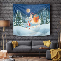 Sweden christmas Tapestry Scandinavian Tomte and Yule Goat Christmas - Wonder Print Shop
