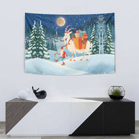 Sweden christmas Tapestry Scandinavian Tomte and Yule Goat Christmas - Wonder Print Shop