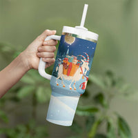 Sweden christmas Tumbler With Handle Scandinavian Tomte and Yule Goat Christmas - Wonder Print Shop